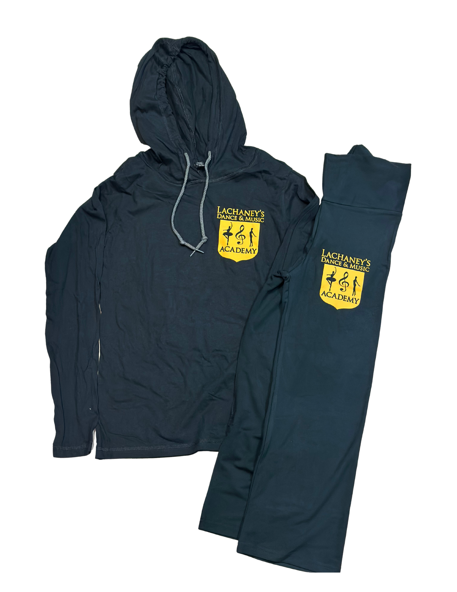 Black Yoga Pants & Hoodie T