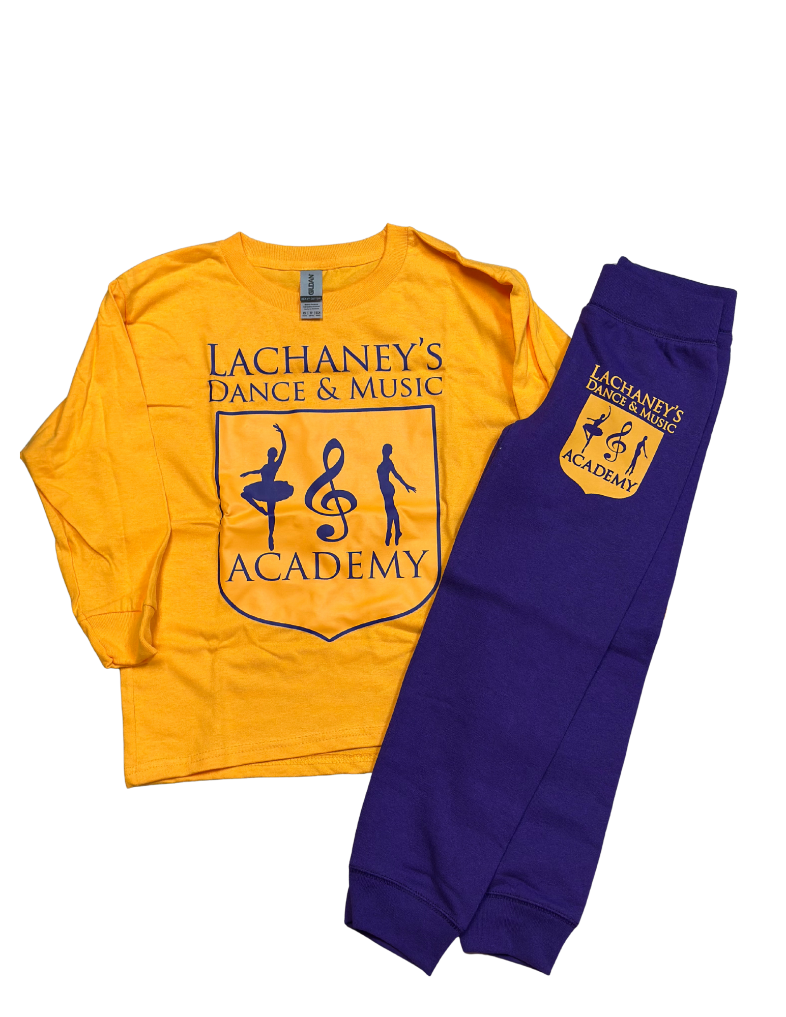 Purple Sweat Set & Yellow Long Sleeves